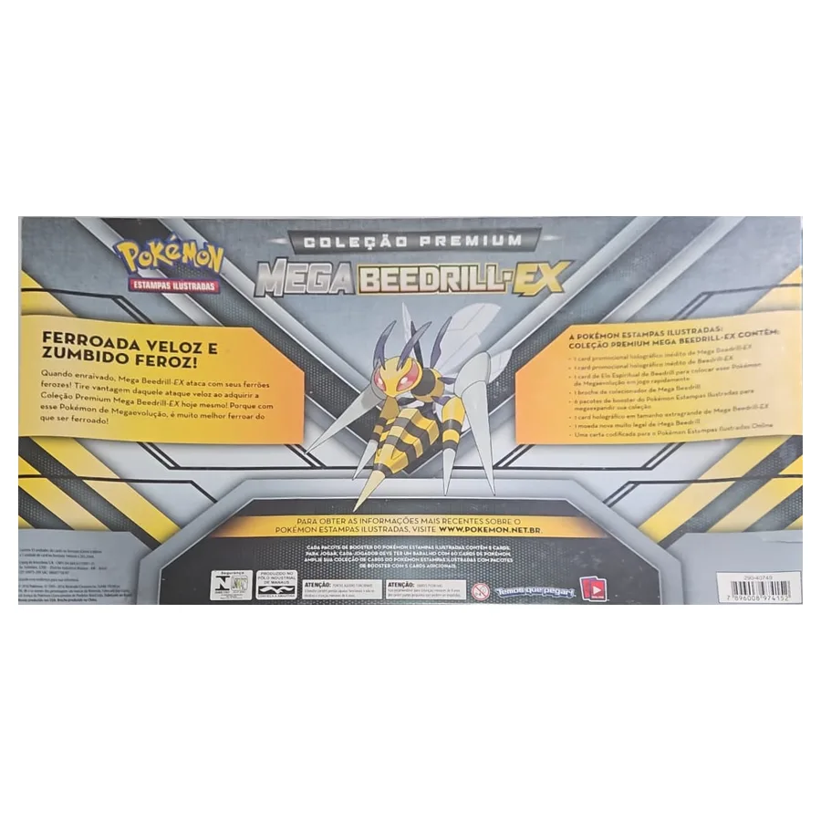 Box Pokémon Coleção Premium Mega Beedrill-EX — Copag, lacrada — foto 3