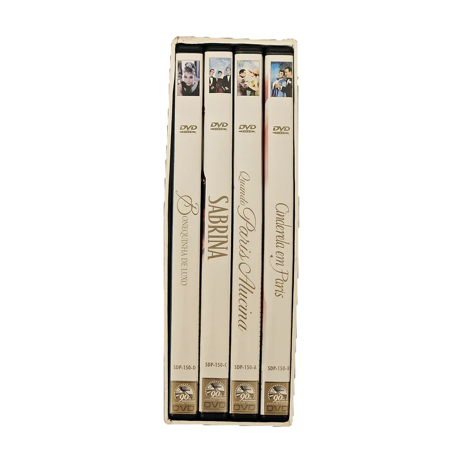 Box DVD Audrey Hepburn — Coleção Especial de Luxo, 4 filmes (Bonequinha de Luxo, Sabrina e mais) — raro, original, usado — foto 6