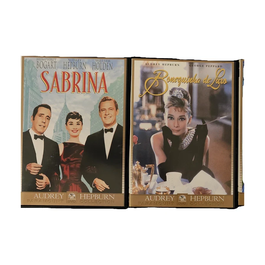 Box DVD Audrey Hepburn — Coleção Especial de Luxo, 4 filmes (Bonequinha de Luxo, Sabrina e mais) — raro, original, usado — foto 7