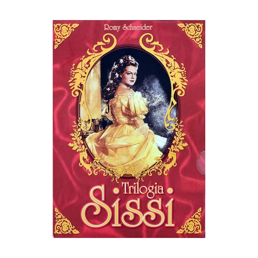 Box DVD Trilogia Sissi — Romy Schneider, Edição Comemorativa de 50 anos, 3 filmes — raro, original, usado — foto 2