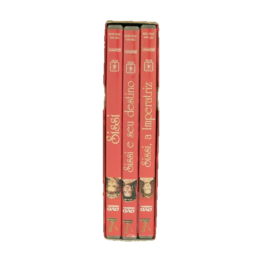 Box DVD Trilogia Sissi — Romy Schneider, Edição Comemorativa de 50 anos, 3 filmes — raro, original, usado — foto 5