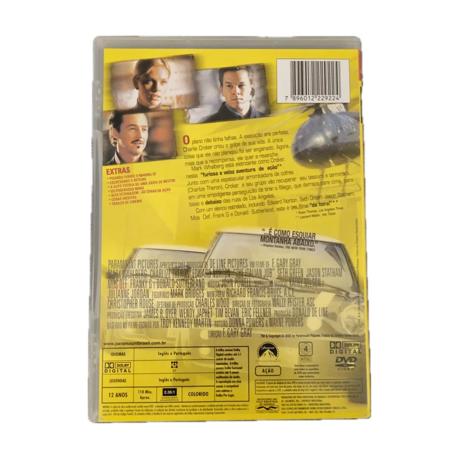 Box 2 DVDs Um Golpe à Italiana + Uma Saída de Mestre — Paramount Collection, raro, original, usado — foto 10