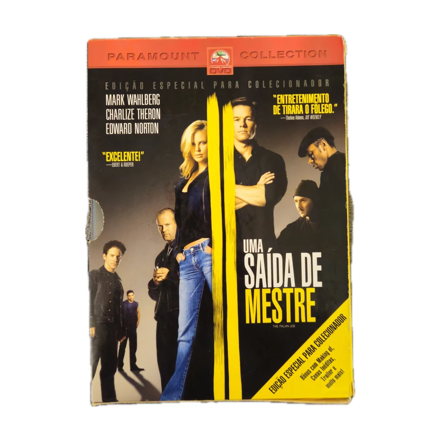 Box 2 DVDs Um Golpe à Italiana + Uma Saída de Mestre — Paramount Collection, raro, original, usado — foto 3