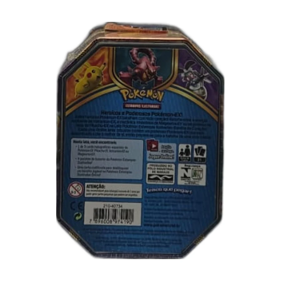 Lata Pokémon Volcanion-EX — Copag, lacrada — foto 2